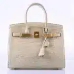 Hermès Birkin 30 Beton Matte Alligator Mississippiensis Gold Hardware