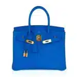 Hermès Birkin 30 Bleu Frida Epsom Gold Hardware