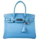 Hermès Birkin 30 Celeste Blue Epsom Palladium Hardware