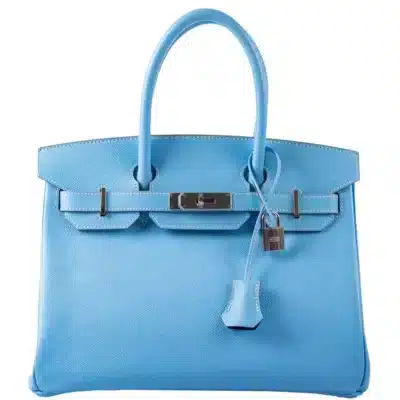 Hermès Birkin 30 Celeste Blue Epsom Palladium Hardware