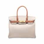 Hermès Birkin 30 Craie Togo Brushed Gold Hardware