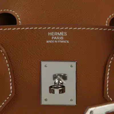 Hermès Birkin 30 Gold Epsom logo