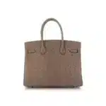 Hermès Birkin 30 Gris Asphalte Ostrich Gold Hardware