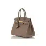 Hermès Birkin 30 Gris Asphalte Ostrich Gold Hardware