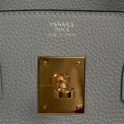 Hermès Birkin 30 Gris Mouette Togo logo1