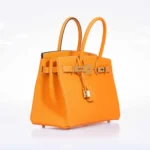 Hermès Birkin 30 Jaune D'Or And Blue Marine Epsom Palladium Hardware