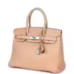 Hermès Birkin 30 Orange Dalmatian Buffalo Palladium Hardware