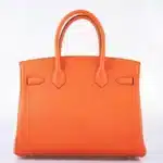 Hermès Birkin 30 Orange Poppy and Blush Clemence Palladium Hardware