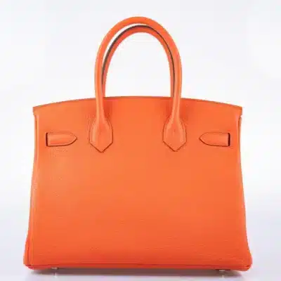 Hermès Birkin 30 Orange Poppy and Blush Clemence Palladium Hardware