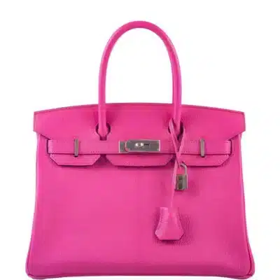 Hermès Birkin 30 Rose Tyrien Chevre Palladium Hardware