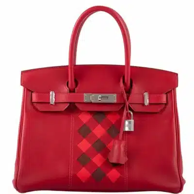 Hermès Birkin 30 Rouge de Coeur and Rouge H Swift & Epsom Palladium Hardware