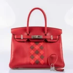 Hermès Birkin 30 Rouge de Coeur and Rouge H Swift & Epsom Palladium Hardware