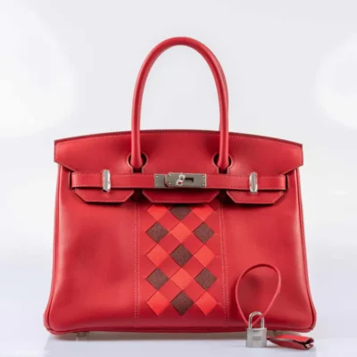 Hermès Birkin 30 Rouge de Coeur and Rouge H Swift & Epsom Palladium Hardware