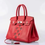 Hermès Birkin 30 Rouge de Coeur and Rouge H Swift & Epsom Palladium Hardware