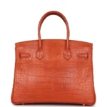 Hermès Birkin 30 Sanguine Matte Alligator Mississippiensis Gold Hardware