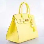 Hermès Birkin 30 Sellier Jaune Citron Matte Niloticus Crocodile Gold Hardware