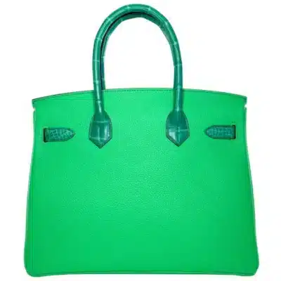 Hermès Birkin 30 Touch Vert Jade Vert Comics Shiny Niloticus Crocodile & Togo back1