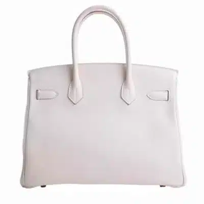 Hermès Birkin 30 White Taurillon Novillo Brushed Gold Hardware