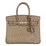 Hermès Birkin 30 Gris Ostrich Palladium Hardware