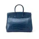 Hermès Birkin 35 Bleu De Malte Matte Alligator Mississippiensis Palladium Hardware