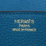 Hermès Birkin 35 Blue De Galice Porosus Crocodile Gold Hardware