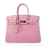 Hermès Birkin 35 Bubblegum 5P Pink Matte Alligator Mississippiensis Palladium Hardware