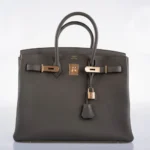 Hermès Birkin 35 Etain Togo Rose Gold Hardware