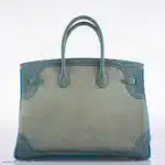 Hermès Limited Edition Birkin 35 Ghillies Ciel Doblis /Turquoise Togo/Bleu Jean Swift Palladium Hardware