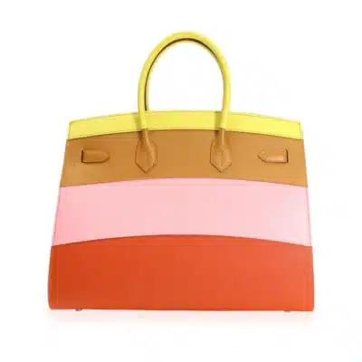 Hermès HSS Birkin 35 Lime/Sesame/Rose Confetti/Terre Battue Sunrise Epsom Silver Hardware