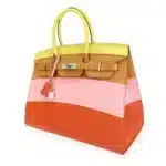 Hermès HSS Birkin 35 Lime/Sesame/Rose Confetti/Terre Battue Sunrise Epsom Silver Hardware