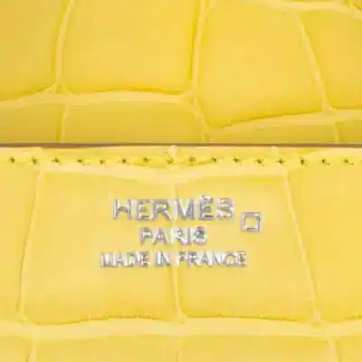 Hermès Birkin 35 Mimosa Matte logo