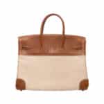 Hermes Birkin 35 Natural Toile & Barenia Palladium Hardware