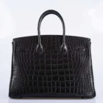 Hermès Birkin 35 So Black Matte Alligator Mississippiensis Black PVD Hardware