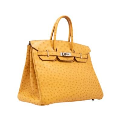 Hermès Birkin 35 Tabac Camel Ostrich Palladium Hardware