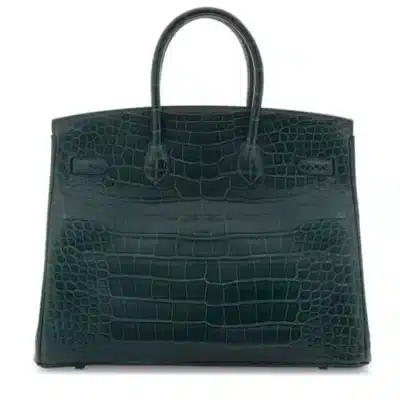 Hermès Birkin 35 Vert Foncé Matte Alligator Mississippiensis Palladium Hardware