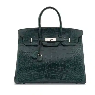 Hermès Birkin 35 Vert Foncé Matte Alligator Mississippiensis Palladium Hardware