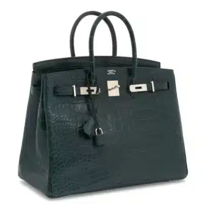 Hermès Birkin 35 Vert Foncé Matte Alligator Mississippiensis Palladium Hardware