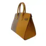 Hermès Rare Collectible Birkin Sellier 30 Bi-Color Etoupe Grey and Sesame Epsom Silver Hardware