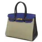 Hermès HSS 2015 Birkin 30 Gris Tourterelle/Bleu Electrique/Raisin Togo Brushed Gold Hardware