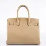 Hermès HSS 2016 Birkin 30 Trench and Craie Piping Togo Brushed Gold Hardware