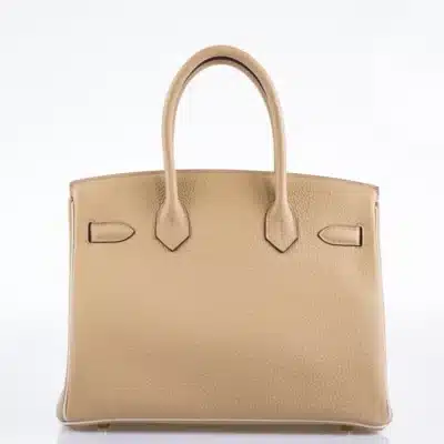 Hermès HSS 2016 Birkin 30 Trench and Craie Piping Togo Brushed Gold Hardware