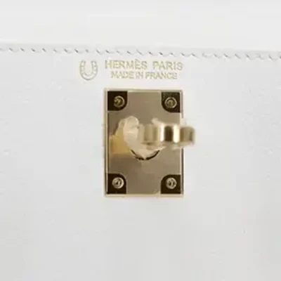 Hermès HSS 2020 Mini Kelly II Gris Asphalte And White Epsom Permabrass Hardware