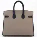 Hermès HSS 2021 Birkin 25 Gris Asphalte and Bleu Nuit Togo Brushed Gold Hardware