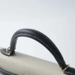 Hermès HSS 2024 Mini Kelly II Craie and Black Epsom Permabrass Hardware