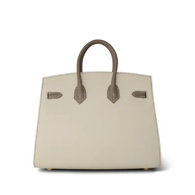 Hermès HSS Birkin 25 Bi-Color Craie and Etoupe Epsom Gold Hardware