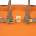 Hermès HSS Birkin 25 Jaune Ambre and Gris Asphalte Epsom Gold Hardware