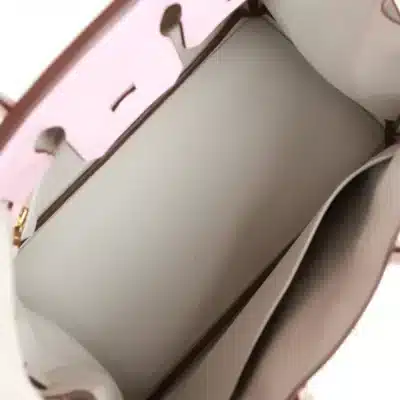 Hermès HSS Birkin 25 Rose Sakura and Gris Perle Chevre Mysore Rose Gold Hardware