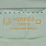 Hermès HSS Birkin 25 Vert D'eau And Gris Perle Matte Alligator Mississippiensis Brushed Gold Hardware