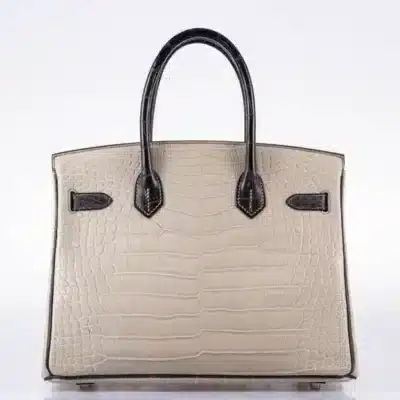 Hermès HSS Birkin 30 Beton & Graphite Matte Alligator Mississippiensis Brushed Palladium Hardware