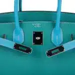 Hermès HSS Birkin 30 Blue Aztec and Paon Chevre Palladium Hardware